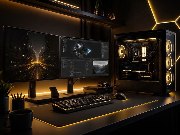 Setup de computador personalizado pelo Rei do T.I.